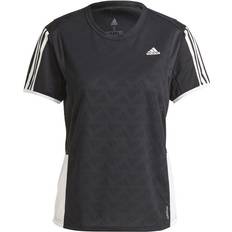 adidas Own The Run 3-Stripes Iteration T-shirt Women - Black/White