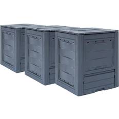 Grey Compost Bins vidaXL Garden Composter 780L