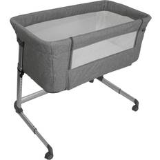 Grey Bedside Crib My Babiie Closer Bedside Crib 22x36.6"