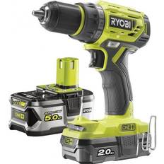 Ryobi Perceuses et Tournevis Ryobi Perceuse-visseuse Brushless 18V One 1 batterie 2.0 Ah 1 batterie 5,0 Ah R18DD7-252S