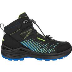 PU (Polyuretan) Hikingskor Barnskor Lowa Zirrox GTX Mid Junior - Black/Lime