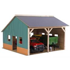 Store Traktor Garage med Plads til 2 Maskiner