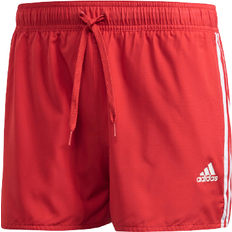 Adidas Red Swimwear adidas 3-Stripes CLX Swim Shorts - Glory Red