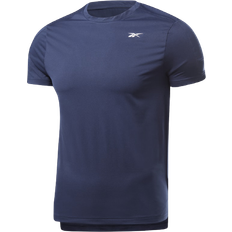 Reebok Perforated SS Blue Male Camiseta de manga corta Fitness Azul