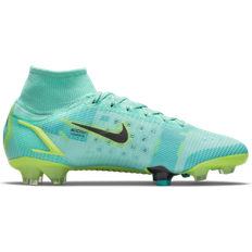 Turquoise - Women Soccer Shoes Nike Mercurial Superfly 8 Elite FG - Dynamic Turquoise/Lime Glow