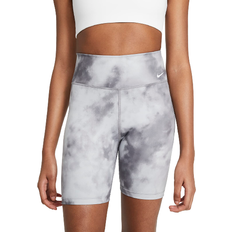 Nike One Icon Clash Printed Shorts Women - Smoke Grey/White