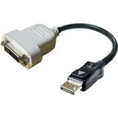 DVI-DisplayPort - Kabeladaptere Kabler Dell DisplayPort-DVI-D M-F Adapter