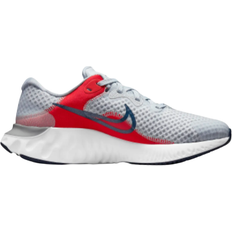 Winter Running Shoes Children's Shoes Nike Renew Run 2 GS - Pure Platinum/Chile Red/Wolf Grey/Deep Ocean