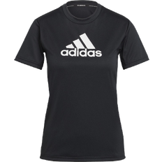 Adidas Logo Sport T-Shirt Black/White Male