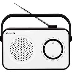 C (LR14) Radios Aiwa Radio Sobremesa R-190BW Portátil Analógica Negro