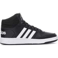 Adidas Faux Leather Sport Shoes Adidas Hoops 2.0 Mid M - Core Black/Cloud White/Cloud White