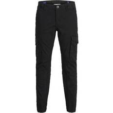 128 Kinderbekleidung Jack & Jones Boy's Paul Flake AKM 715 Cargo Trousers - Black/Black (12151646)