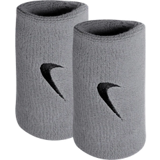 Élasthanne/Lycra/Spandex Bracelets Nike Swoosh Doublewide Poignet Pack De 2 Unités - Gris Clair