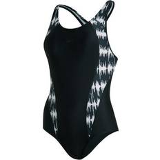 Speedo Allover Panel Laneback Swimsuit - Womens