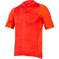 Clothing Endura GV500 Reiver Short Sleeve Cycling Jersey Men - Paprika