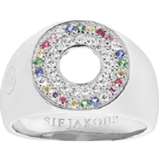 Sif Jakobs Valiano Signet Ring - Silver/Multicolour