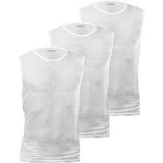 GripGrab Ultralight Sleeveless Mesh Baselayer 3 pack Men - White