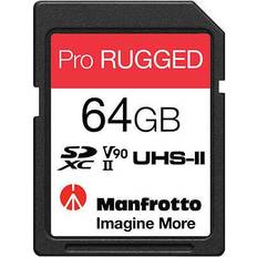 64 GB - V90 Hukommelseskort Manfrotto SDXC Class 10 UHS-II U3 ​​V90 280 / 250MB / s 64GB