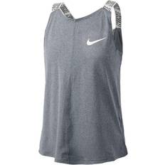 Nike Dri-FIT Training Tank Top Kids - Black Heather/White