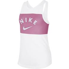 Singleter Nike Training Tank Kids - White/Magic Flamingo/Football Grey