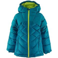 Down Jackets - Reflectors Columbia Girl's Winter Powder Quilted Jacket - Fjord Blue/Fjord Blue Sheen (1908131)