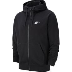 Nike Sportswear Club Men's Full-Zip Hoodie - Black/White