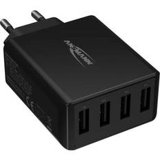 Ansmann HomeCharger HC430 USB-oplader 30 W Thuis Uitgangsstroom (max. 6000 mA Aantal uitgangen: 4 x USB 2.0 bus A