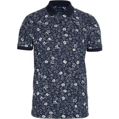 Gant Freedom Flower Print Piqué Rugger Polo Shirt - Classic Blue