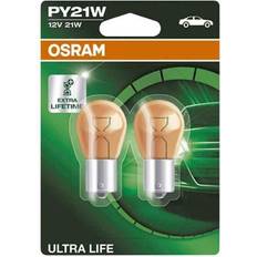 LED-ajovalo Ajoneuvon valot LEDVANCE Osram Polttimo Vilkkuvalo PY21W 7507ULT-02B