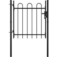 Stahl Tore vidaXL Single Door Fence Gate with Hoop Top 100x75cm