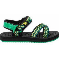 Lycra Sandalen Jack Wolfskin Kid's Zulu - Black/Green