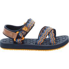 Lycra Sandaler Barnskor Jack Wolfskin Kid's Zulu - Blue/Orange