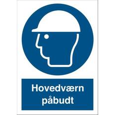 Durable Påbudsskilt Hovedværn påbudt A5