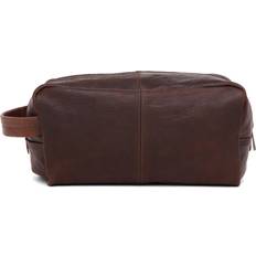 Adax Brian Catania Wash Bag - Dark Brown