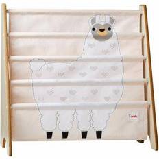 Beige Boekenkasten 3 Sprouts Book Rack White Llama