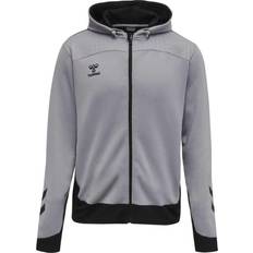 Hummel Lead Zip Poly Hoodie - Grey Melange