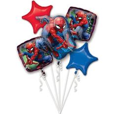 Amscan Mazzo da 5 Palloncini Spiderman (43, 48 e 73 cm)