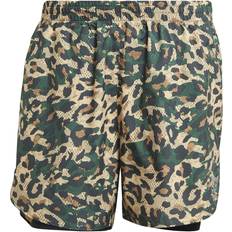 Herre - Multifarvet - Træningstøj Shorts adidas Fast Two-in-One Primeblue Graphic Shorts Men - Black/Multicolor/Hazy Beige