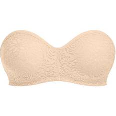 Wacoal Halo Lace Strapless Bra - Nude