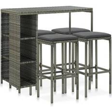 vidaXL 3064915 Bargrupp, 1 Bord inkl. 4 Stolar