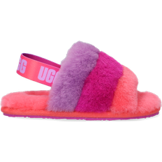 Sandals UGG Toddler Fluff Yeah Slide - Pink/Purple Rainbow