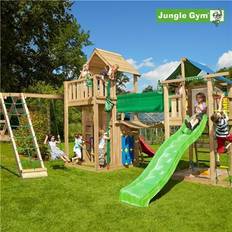 Klätternät - Rutschkanor Lekplats Jungle Gym Legeunivers 2 Komplet inkl. Rutschebane