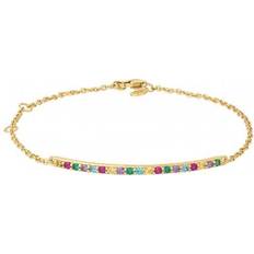 Bybiehl rainbow ByBiehl Rainbow Sparkle Bracelet - Gold/Multicolour