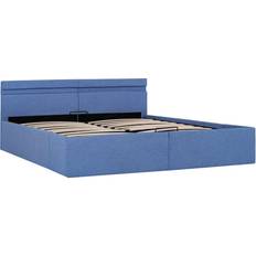 Contenitore Integrato Strutture letto vidaXL Bed Frame with Hydraulic Storage LED 73cm