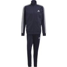 Blåa - Herr - Tracksuits Jumpsuits & Overaller adidas Essentials 3-Stripes Track Suit - Legend Ink/White