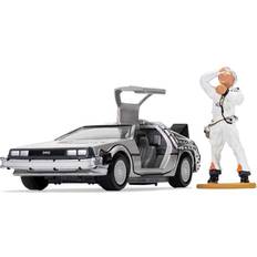 Back to the Future DeLorean & Doc Brown Figure