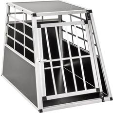 Cages pour chiens et Sacs de transport pour chiens Animaux de compagnie tectake Dog Crate Single