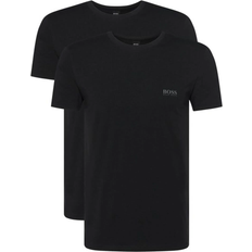 Hugo boss t shirt 2 pack HUGO BOSS Regular Fit Stretch Cotton T-shirts 2-pack - Black