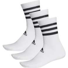 Dame - Tennis Undertøy Adidas 3-Stripes Cushioned Crew Socks 3-pack - White