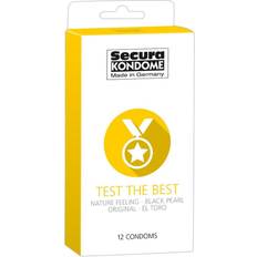 Svarte Beskyttelse & Hjelpemidler Secura Test the Best 12-pack